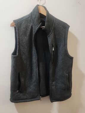 Polo by Ralph Lauren Dark Gray Sleeveless Fleece Vest